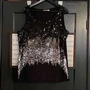 Sequin tank top